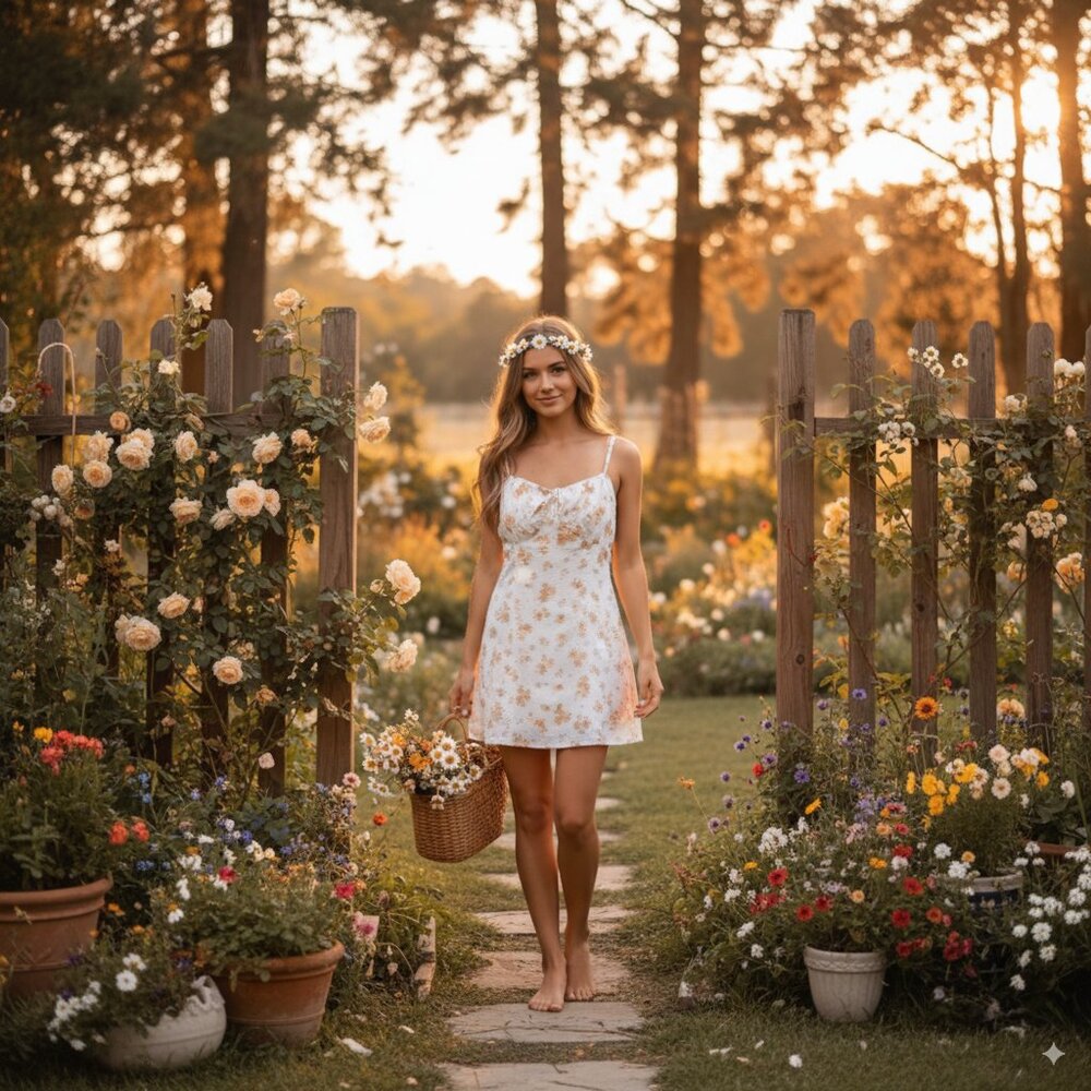 J.ING Jing Beige Floral Print Mini Dress Size Small NWT